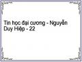 Tin học đại cương - Nguyễn Duy Hiệp - 22