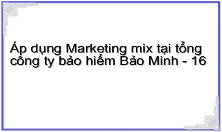 Áp dụng Marketing mix tại tổng công ty bảo hiểm Bảo Minh - 16