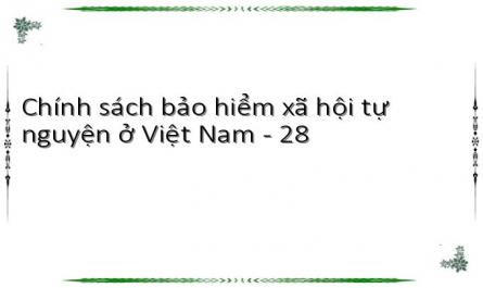 Chính sách bảo hiểm xã hội tự nguyện ở Việt Nam - 28