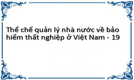 Quan Điểm Hoàn Thiện Thể Chế Quản Lý Nhà Nước Về Bảo Hiểm Thất Nghiệp Ở Việt Nam Đến