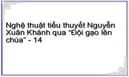 Nghệ thuật tiểu thuyết Nguyễn Xuân Khánh qua “Đội gạo lên chùa” - 14