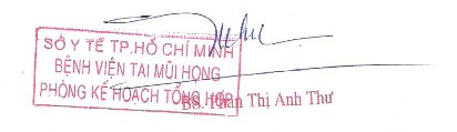 14 005035 14 005295m Xác nhận của Phòng Kế Hoạch Tổng Hợp BV Tai Mũi Họng TP HCM 5