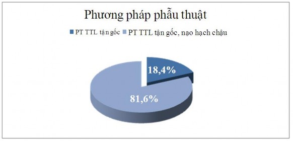 Biểu đồ 3 6 Phương pháp phẫu thuật Trong nghiên cứu 18 4 trường hợp cắt 2