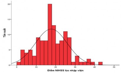 Biểu đồ 3 9 Phân bố điểm NIHSS lúc nhập viện Bảng 3 1 Phân nhóm độ nặng 1