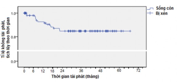 Biểu đồ 3 23 Phương trình sống còn Kaplan Meier với kết cục tái phát đột 2