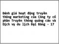 Đánh giá hoạt động truyền thông marketing của Công ty cổ phần Truyền thông quảng cáo và Dịch vụ du lịch Đại Bàng - 17