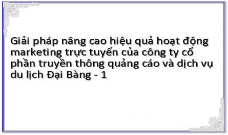 Giải pháp nâng cao hiệu quả hoạt động marketing trực tuyến của công ty cổ phần truyền thông quảng cáo và dịch vụ du lịch Đại Bàng - 1