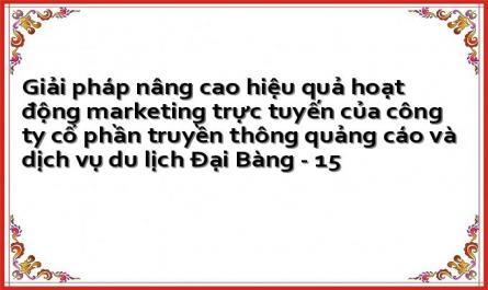 Giải pháp nâng cao hiệu quả hoạt động marketing trực tuyến của công ty cổ phần truyền thông quảng cáo và dịch vụ du lịch Đại Bàng - 15