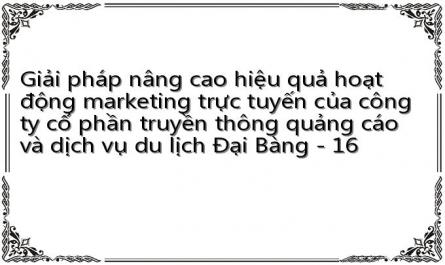 Giải pháp nâng cao hiệu quả hoạt động marketing trực tuyến của công ty cổ phần truyền thông quảng cáo và dịch vụ du lịch Đại Bàng - 16