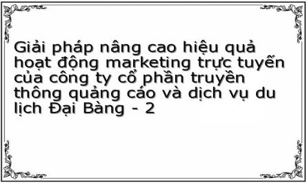 Giải pháp nâng cao hiệu quả hoạt động marketing trực tuyến của công ty cổ phần truyền thông quảng cáo và dịch vụ du lịch Đại Bàng - 2