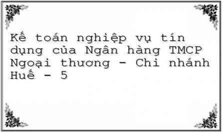 Sơ Đồ Kế Toán Cho Vay Đồng Tài Trợ Tại Ngân Hàng Đầu Mối