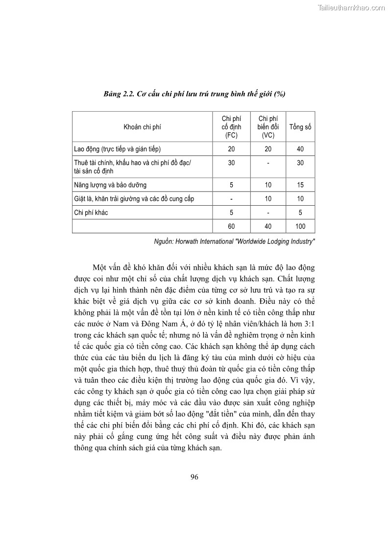 Giáo trình Kinh tế du lịch Phần 1 - 10 Trang 112