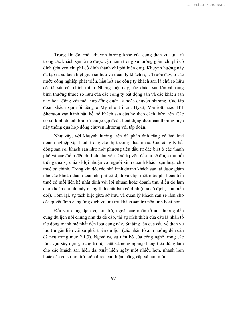 Giáo trình Kinh tế du lịch Phần 1 - 10 Trang 113