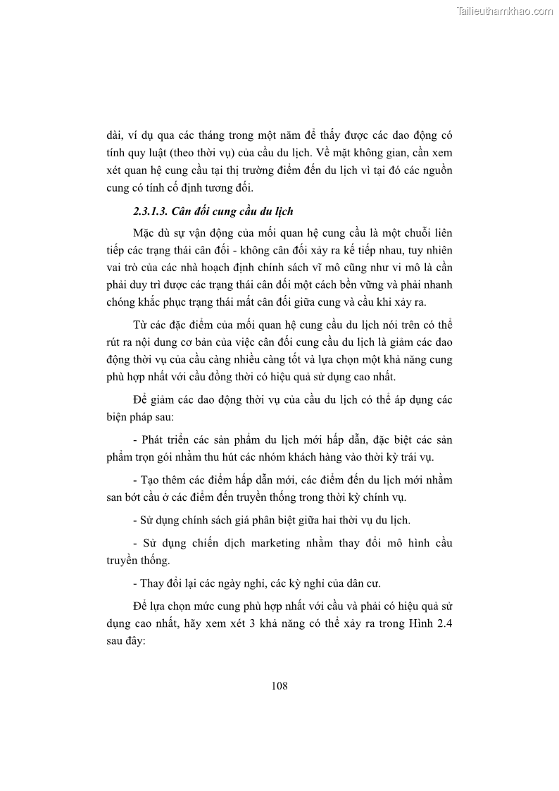 Giáo trình Kinh tế du lịch Phần 1 - 11 Trang 124