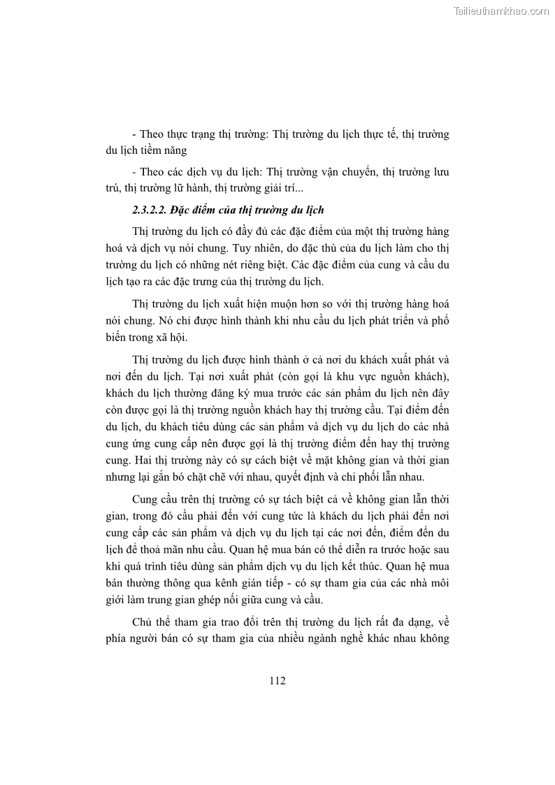 Giáo trình Kinh tế du lịch Phần 1 - 11 Trang 128