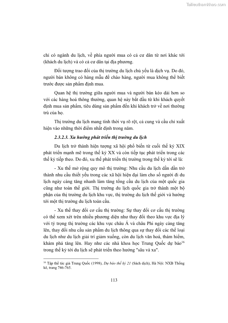 Giáo trình Kinh tế du lịch Phần 1 - 11 Trang 129