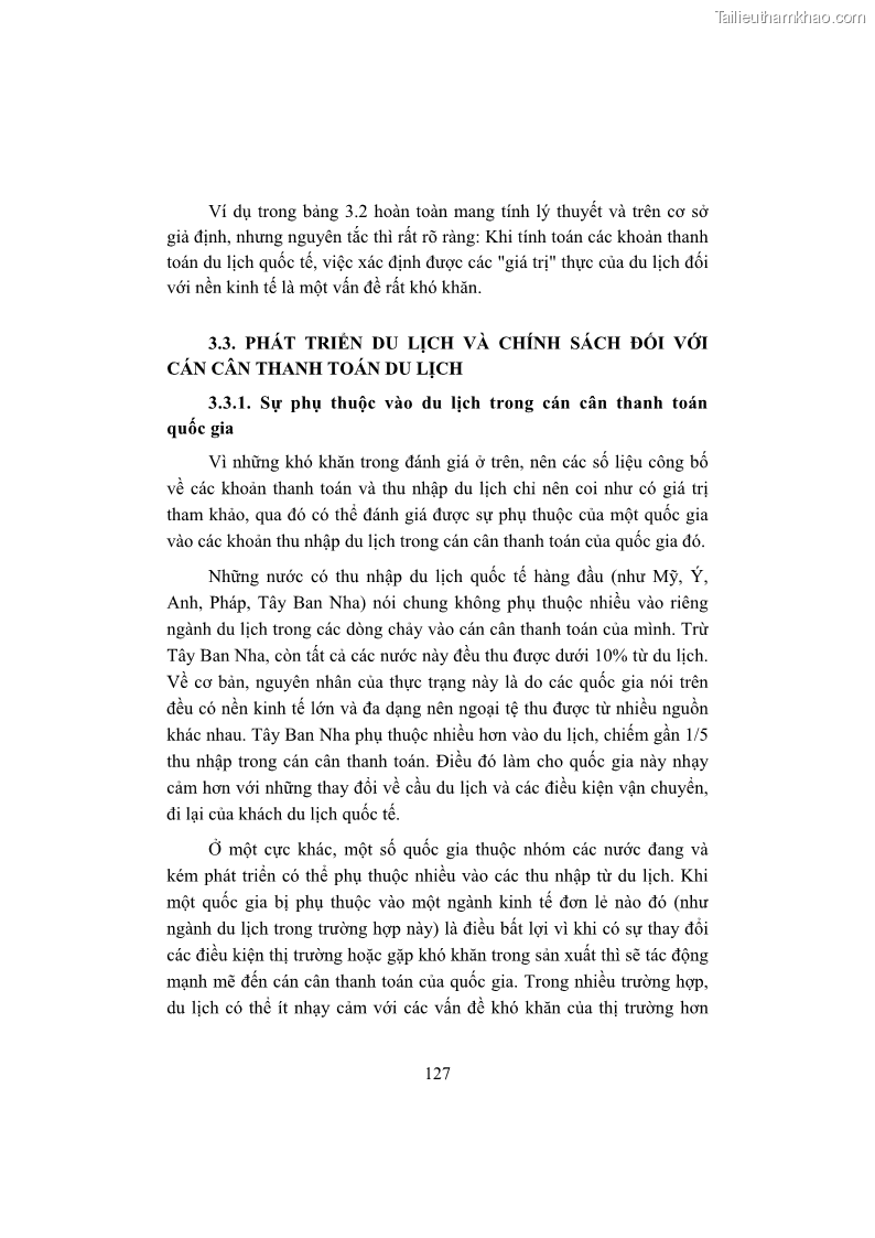 Giáo trình Kinh tế du lịch Phần 1 - 12 Trang 143