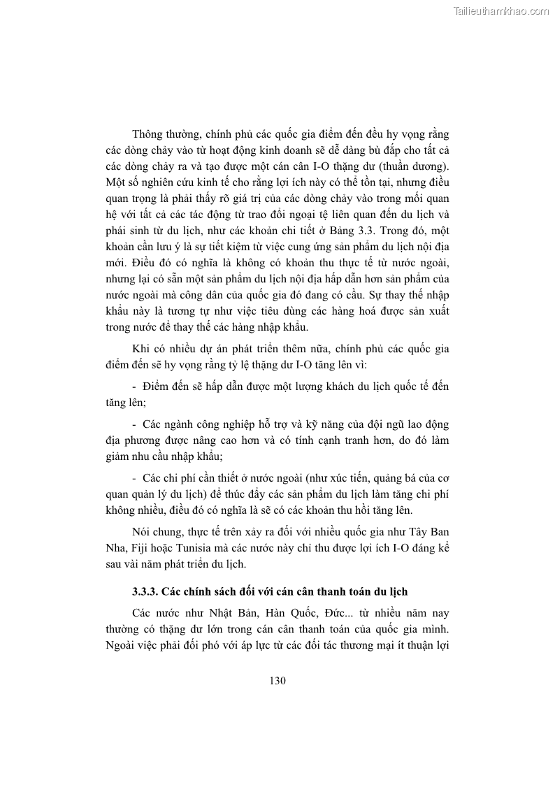 Giáo trình Kinh tế du lịch Phần 1 - 13 Trang 146