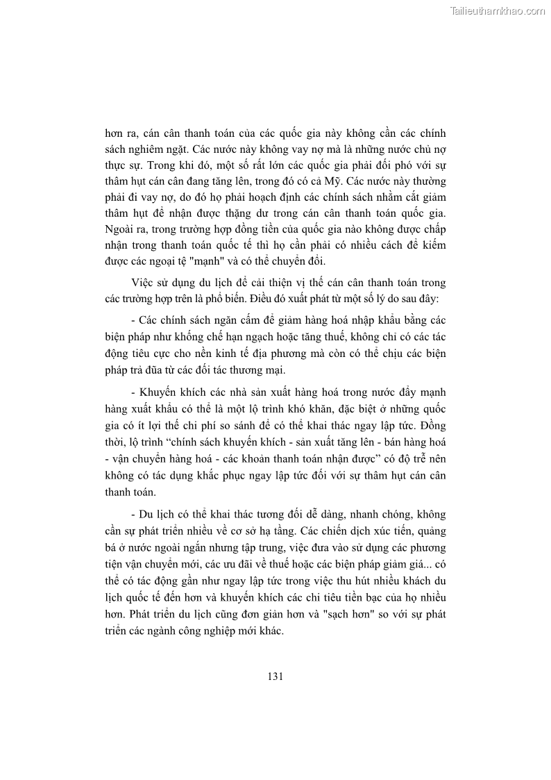 Giáo trình Kinh tế du lịch Phần 1 - 13 Trang 147