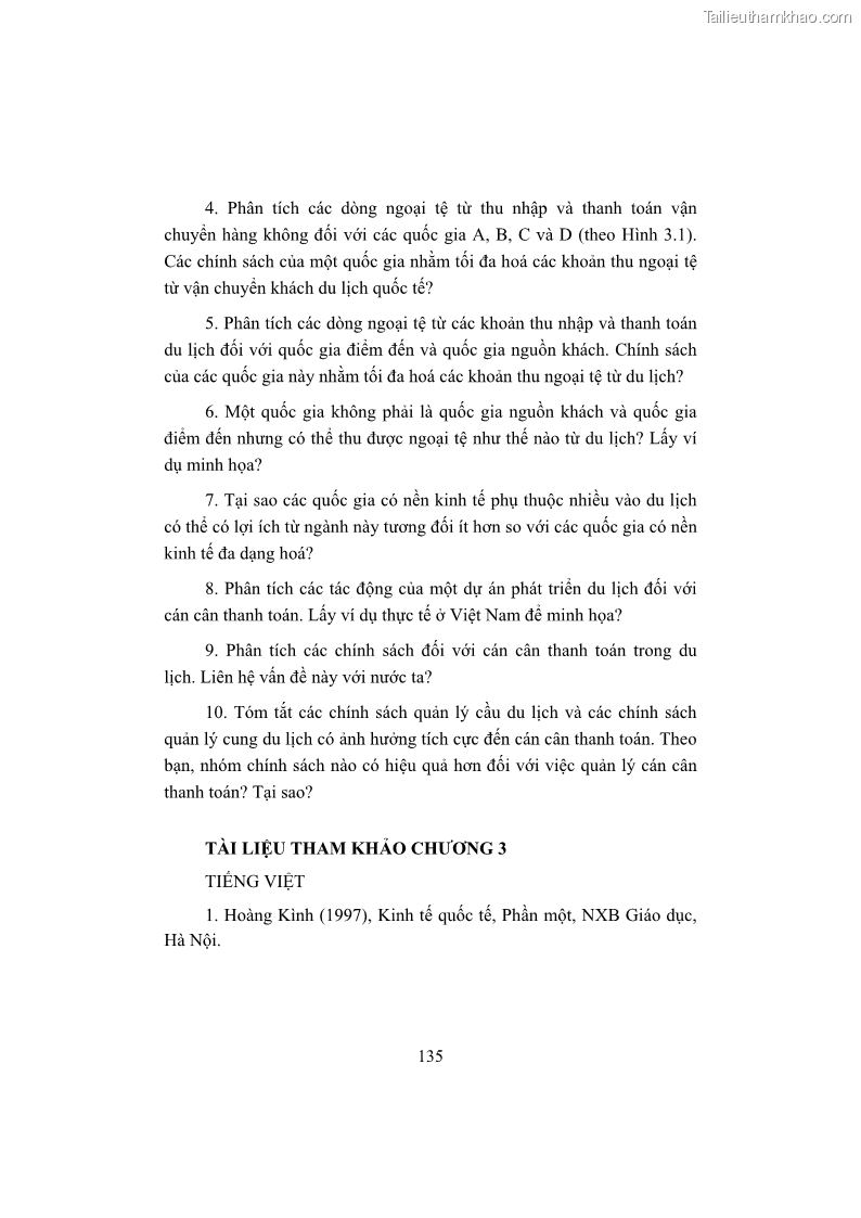 Giáo trình Kinh tế du lịch Phần 1 - 13 Trang 151