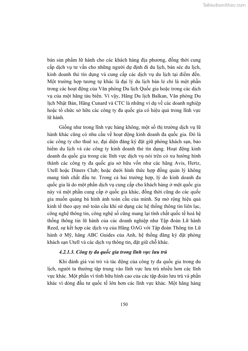 Giáo trình Kinh tế du lịch Phần 1 - 14 Trang 166