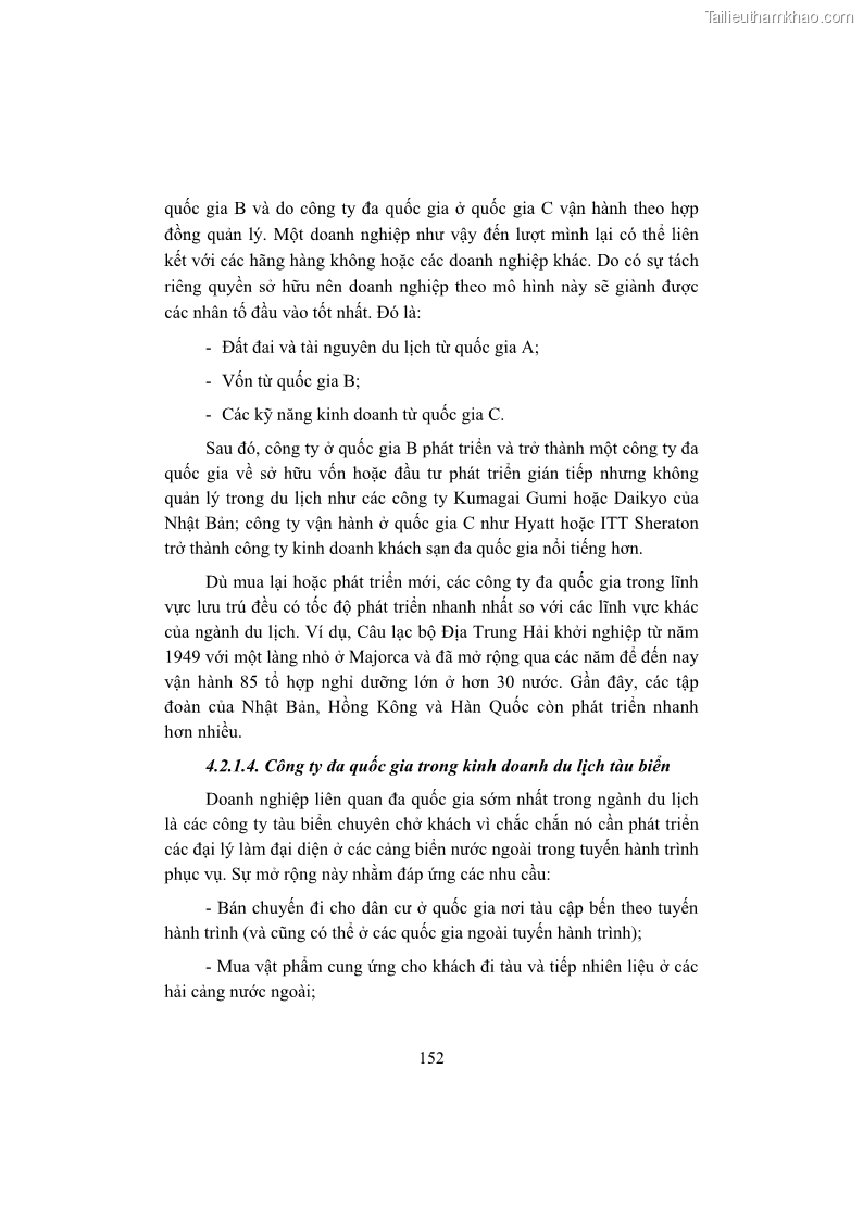 Giáo trình Kinh tế du lịch Phần 1 - 14 Trang 168