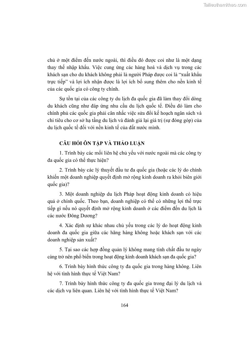 Giáo trình Kinh tế du lịch Phần 1 - 15 Trang 180
