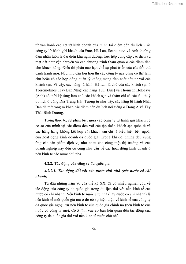 Giáo trình Kinh tế du lịch Phần 1 - 15 Trang 170