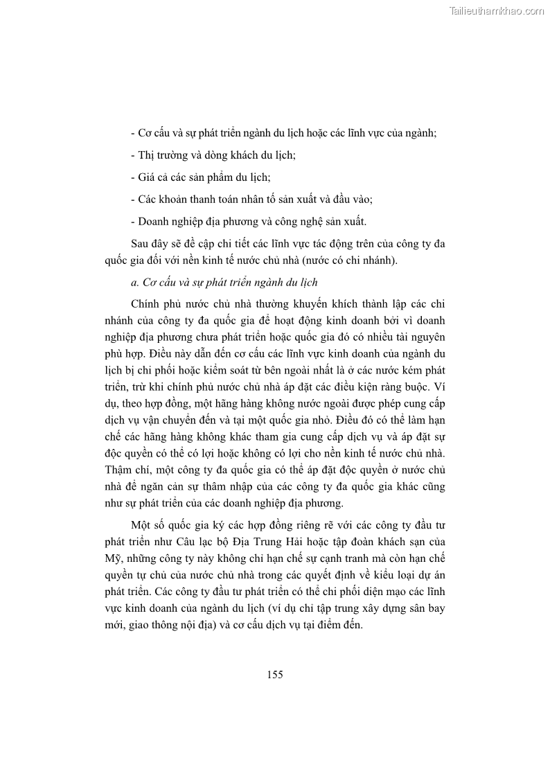 Giáo trình Kinh tế du lịch Phần 1 - 15 Trang 171