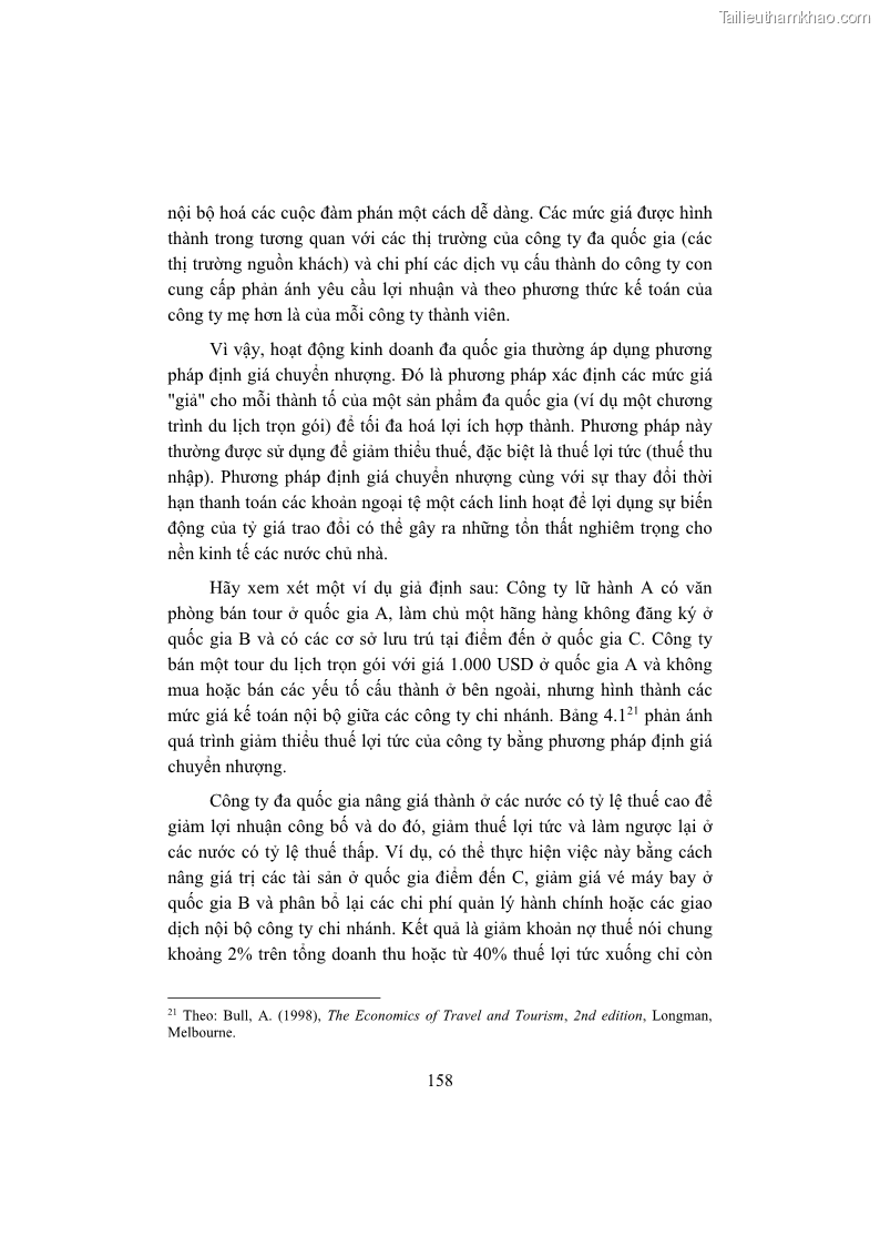 Giáo trình Kinh tế du lịch Phần 1 - 15 Trang 174