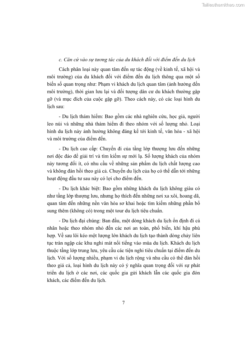 Giáo trình Kinh tế du lịch Phần 1 - 2 Trang 23