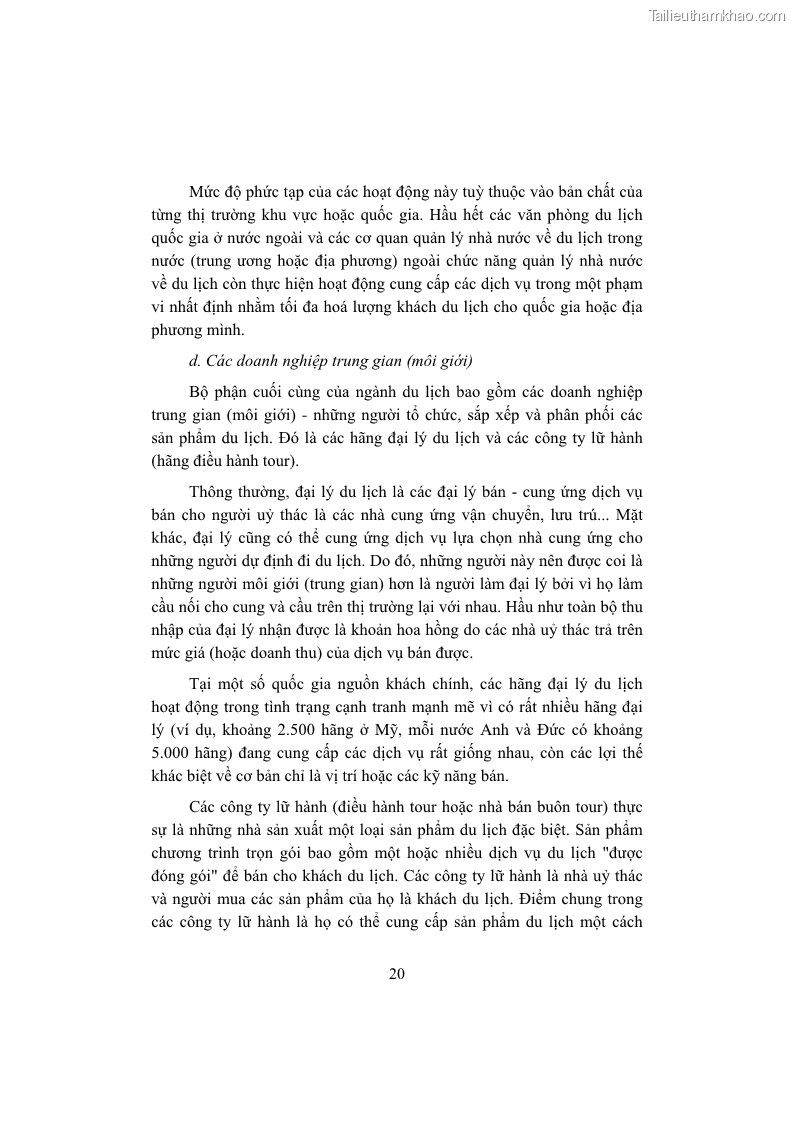 Giáo trình Kinh tế du lịch Phần 1 - 3 Trang 36