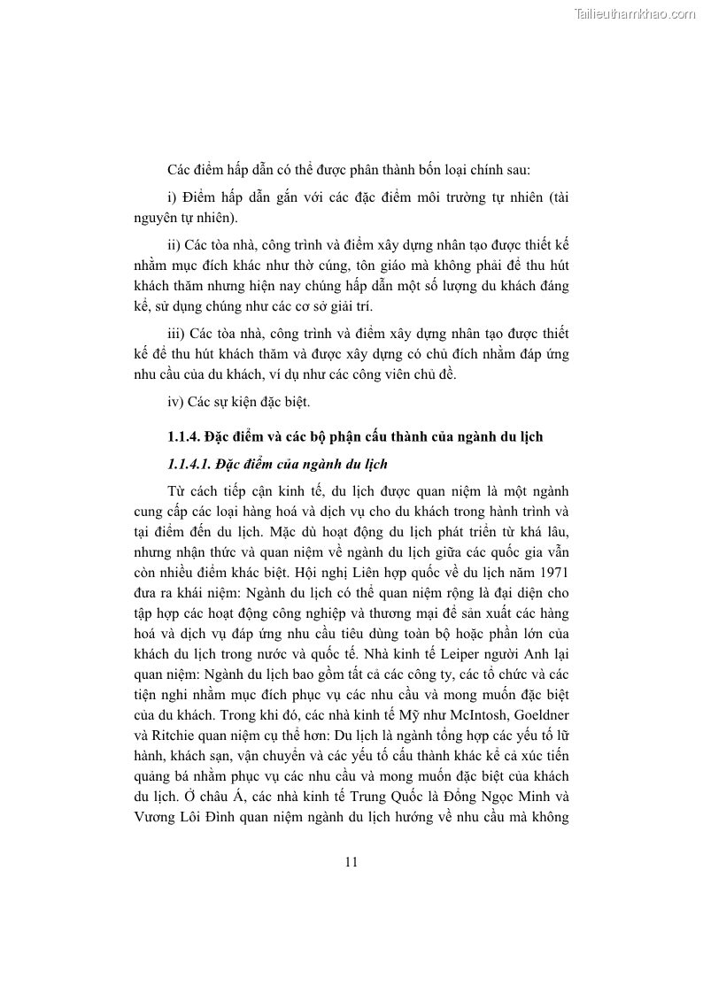 Giáo trình Kinh tế du lịch Phần 1 - 3 Trang 27