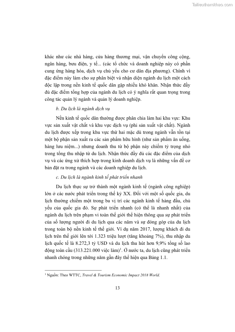 Giáo trình Kinh tế du lịch Phần 1 - 3 Trang 29