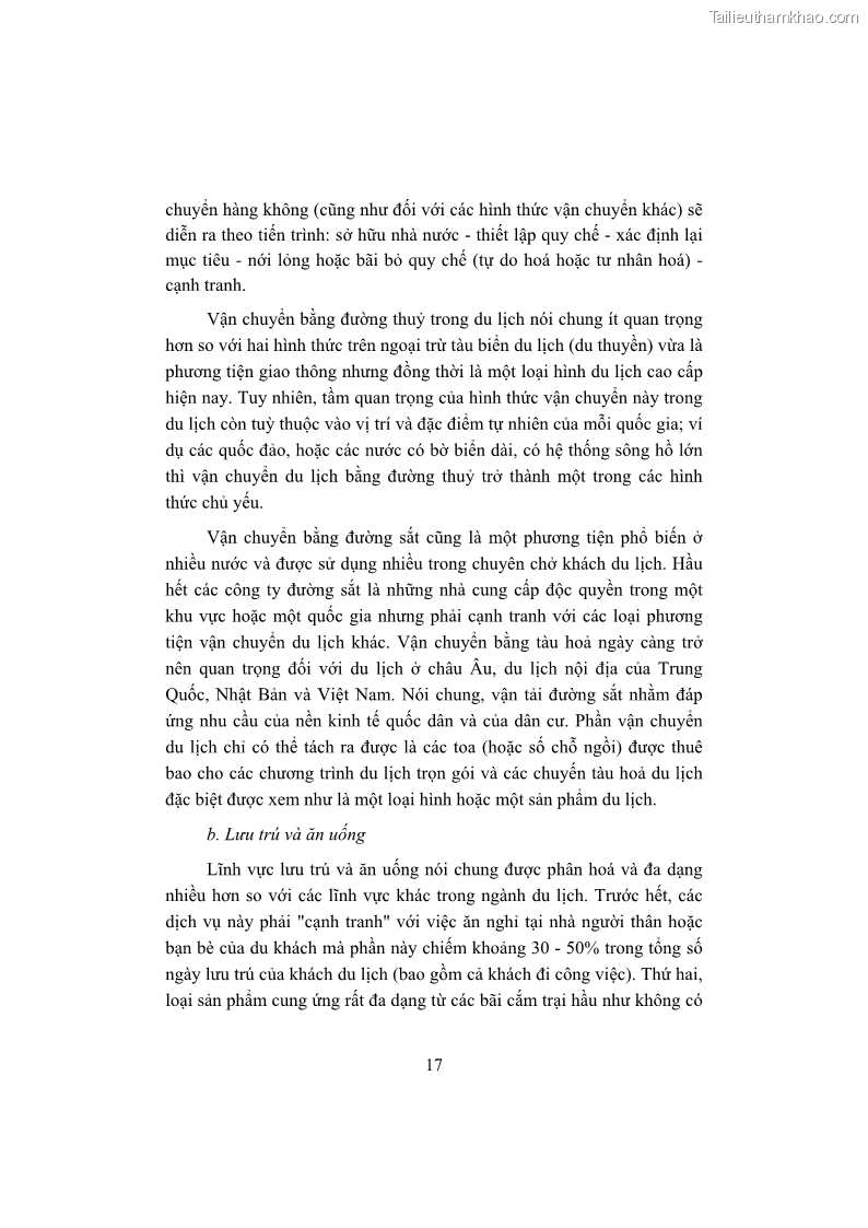 Giáo trình Kinh tế du lịch Phần 1 - 3 Trang 33