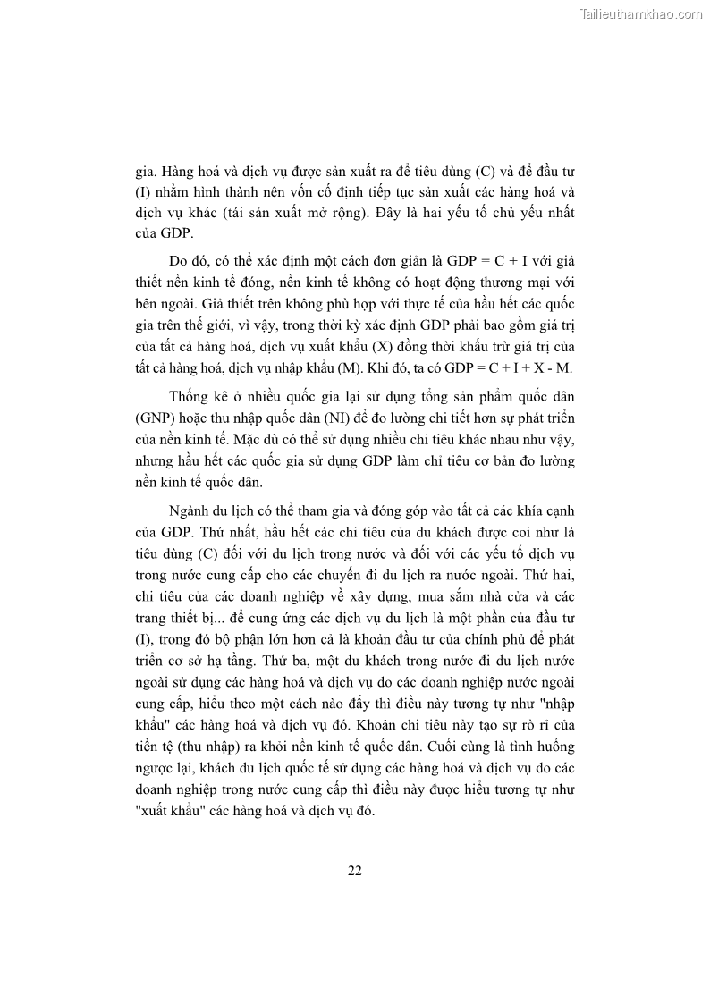 Giáo trình Kinh tế du lịch Phần 1 - 4 Trang 38
