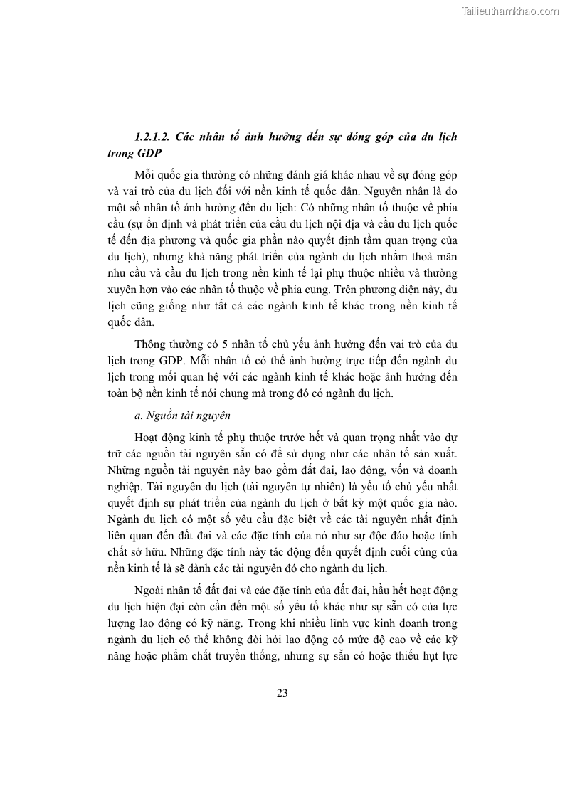 Giáo trình Kinh tế du lịch Phần 1 - 4 Trang 39