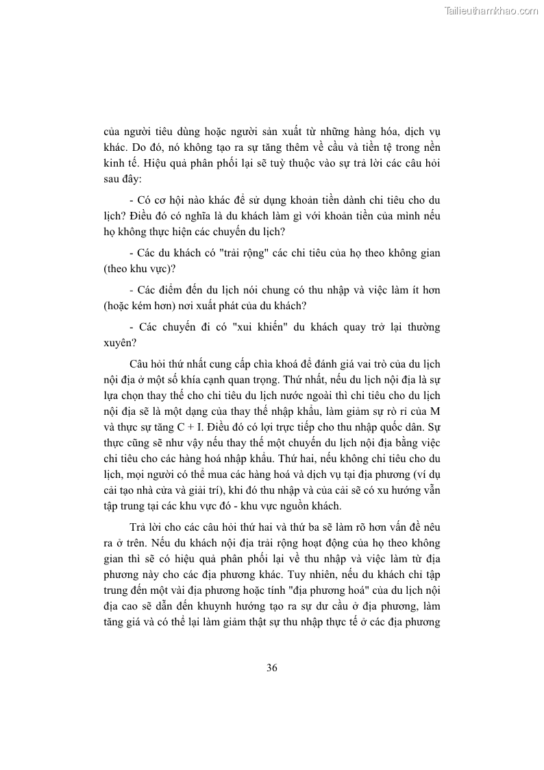 Giáo trình Kinh tế du lịch Phần 1 - 5 Trang 52