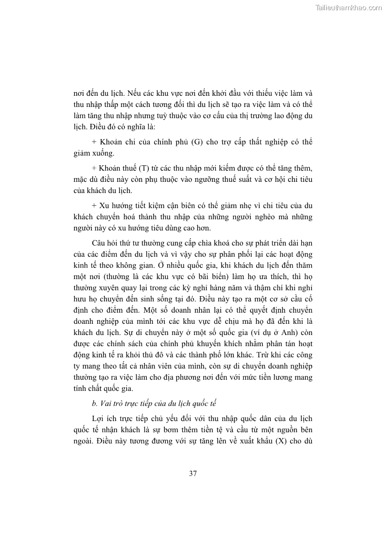 Giáo trình Kinh tế du lịch Phần 1 - 5 Trang 53