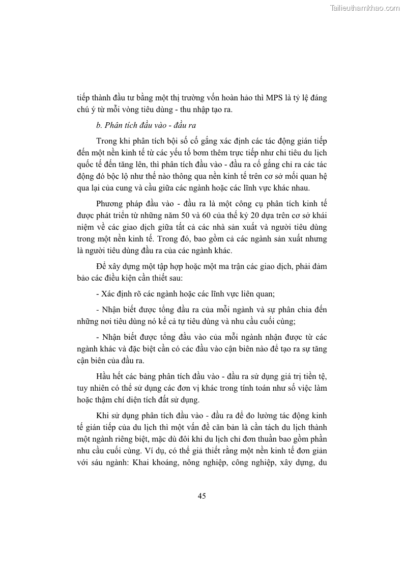 Giáo trình Kinh tế du lịch Phần 1 - 6 Trang 61