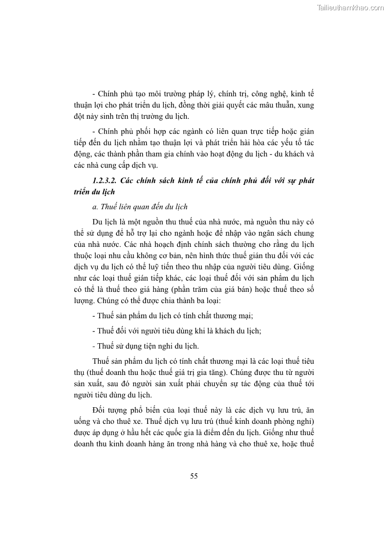 Giáo trình Kinh tế du lịch Phần 1 - 6 Trang 71