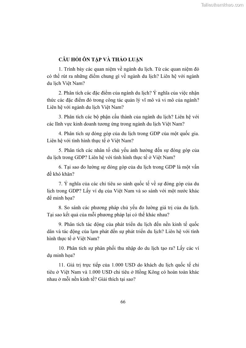 Giáo trình Kinh tế du lịch Phần 1 - 7 Trang 82