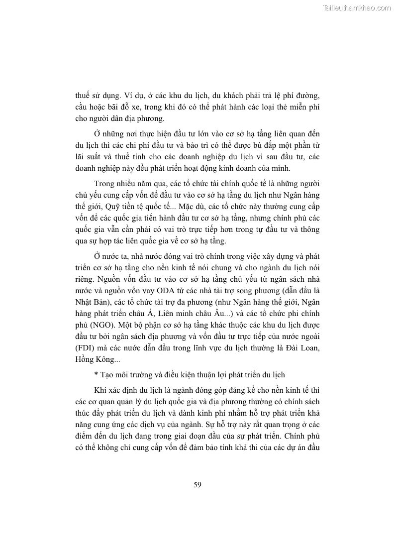Giáo trình Kinh tế du lịch Phần 1 - 7 Trang 75