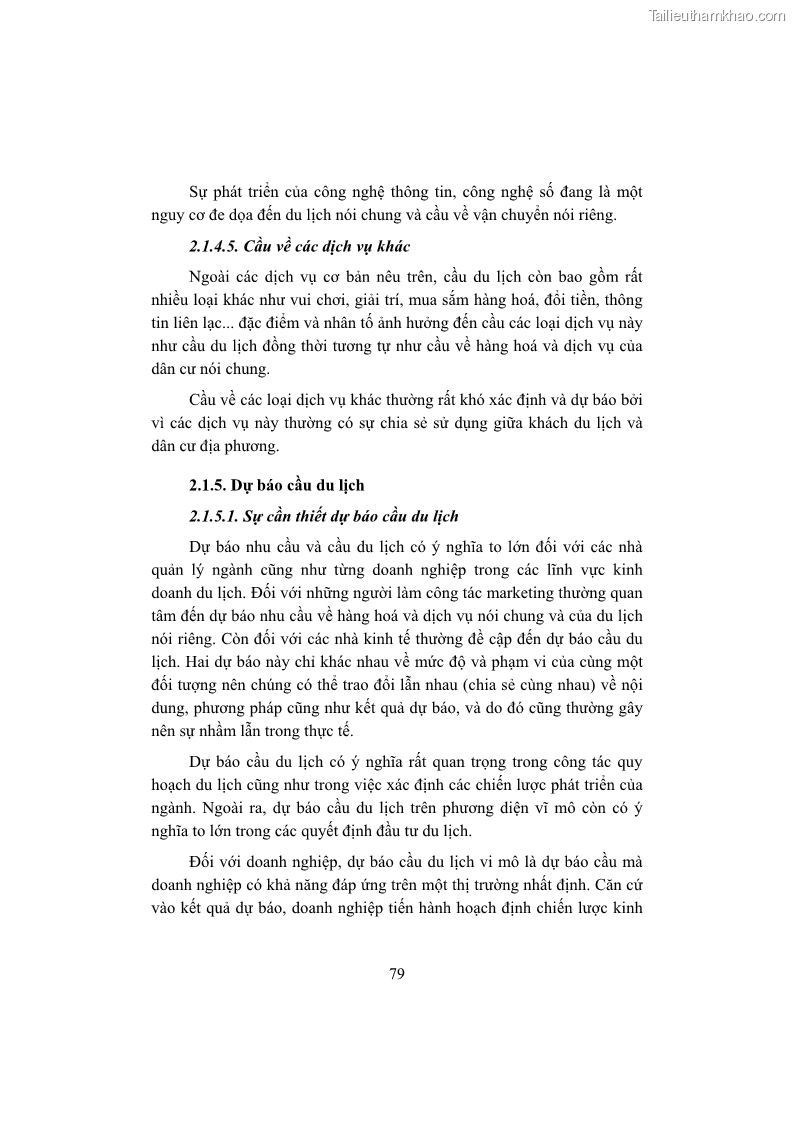 Giáo trình Kinh tế du lịch Phần 1 - 8 Trang 95