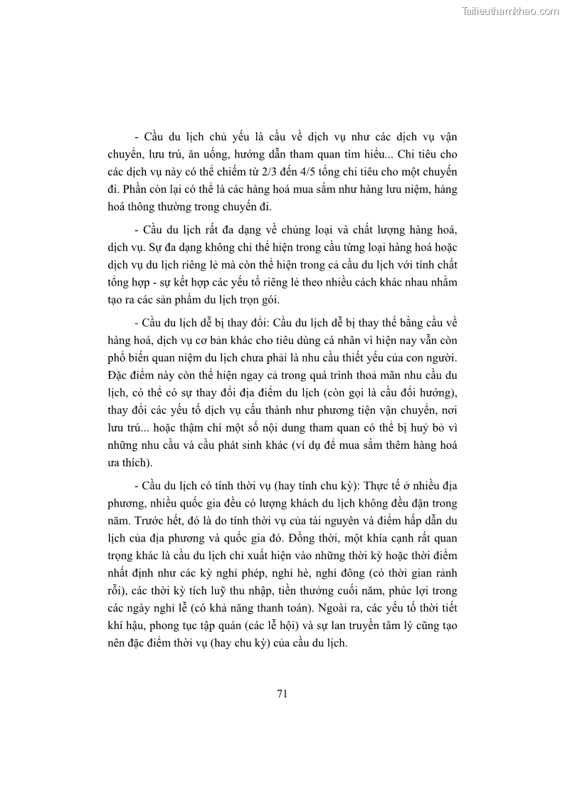 Giáo trình Kinh tế du lịch Phần 1 - 8 Trang 87