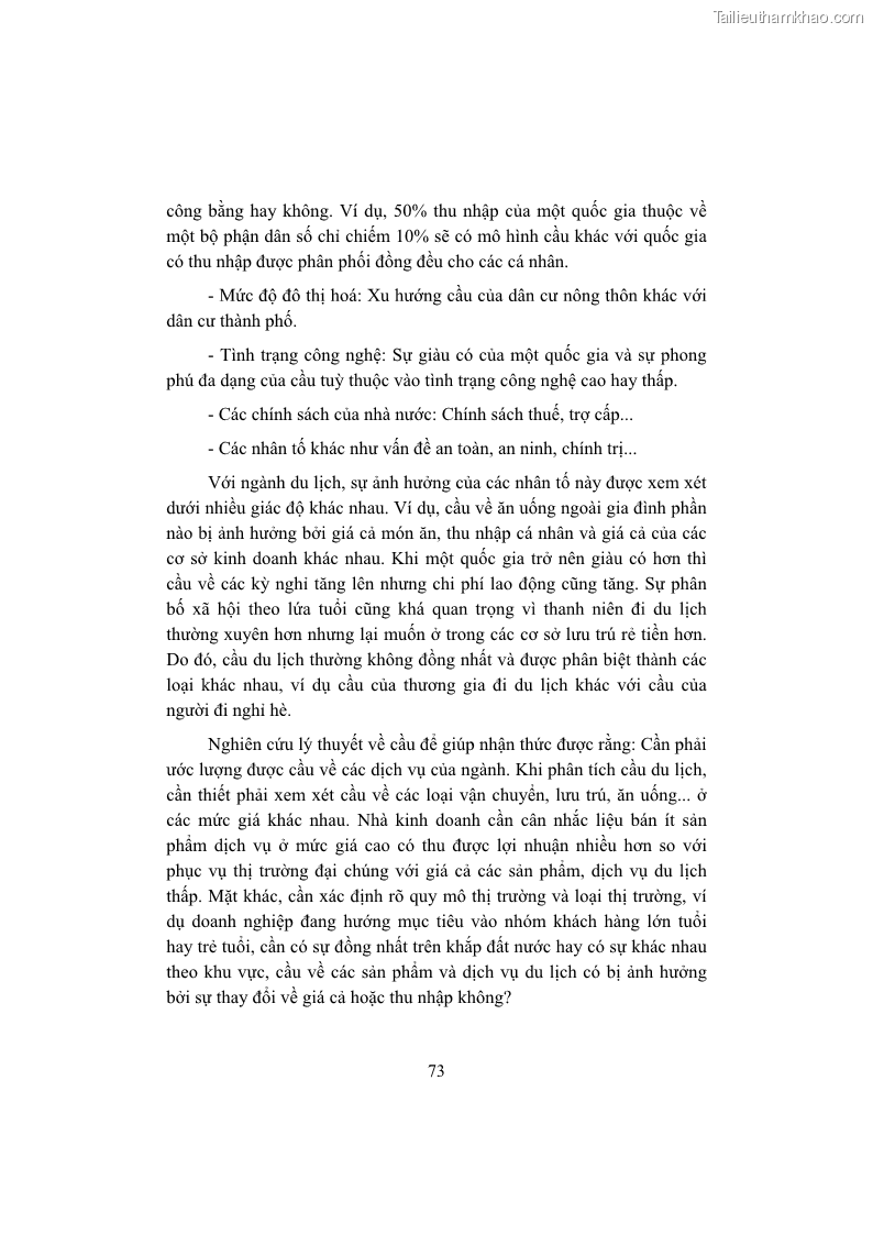 Giáo trình Kinh tế du lịch Phần 1 - 8 Trang 89