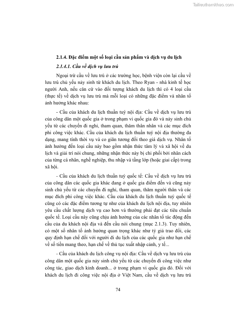 Giáo trình Kinh tế du lịch Phần 1 - 8 Trang 90