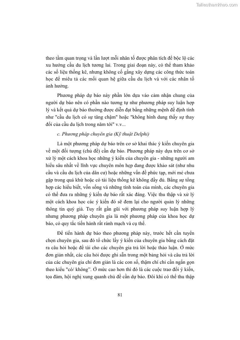 Giáo trình Kinh tế du lịch Phần 1 - 9 Trang 97