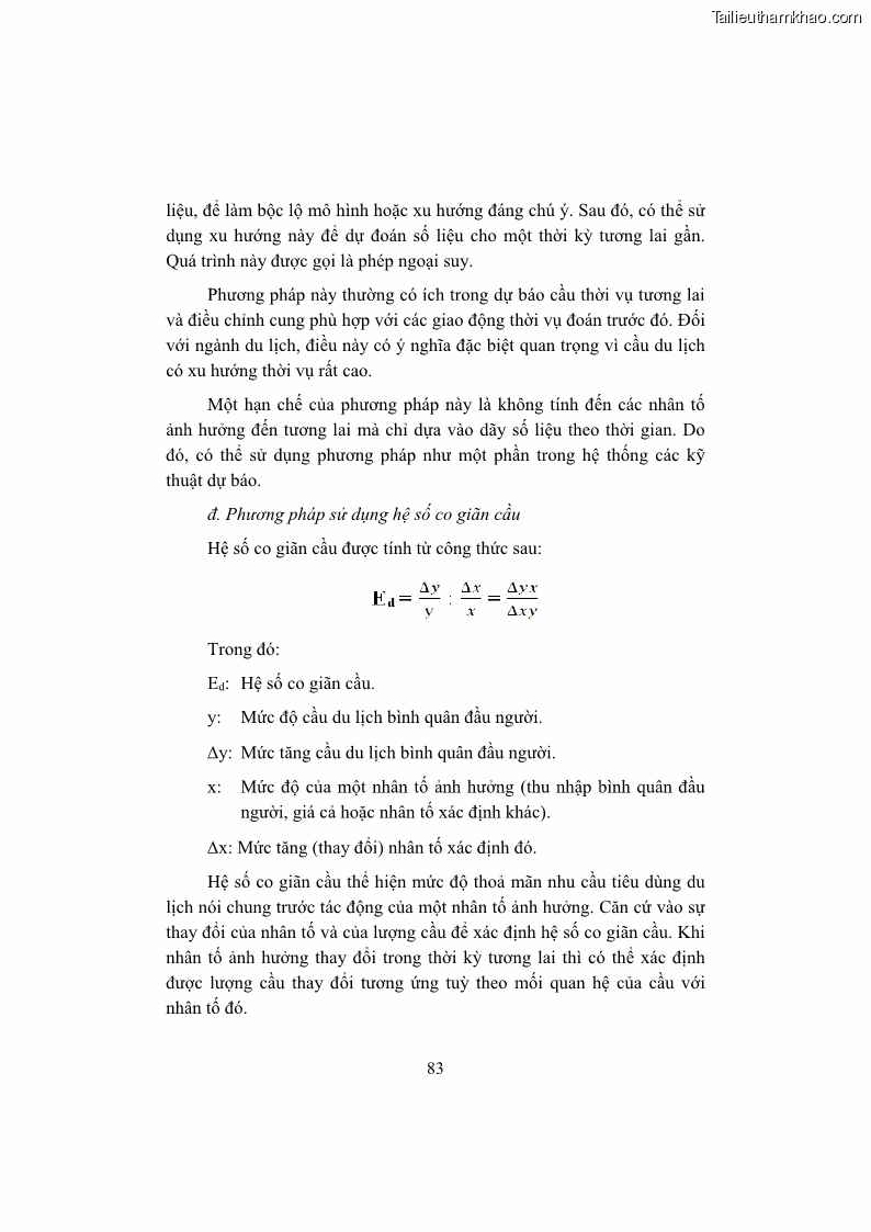 Giáo trình Kinh tế du lịch Phần 1 - 9 Trang 99