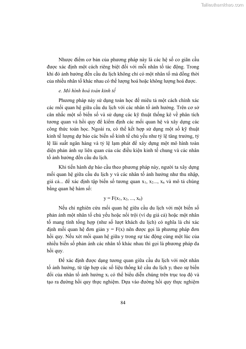 Giáo trình Kinh tế du lịch Phần 1 - 9 Trang 100